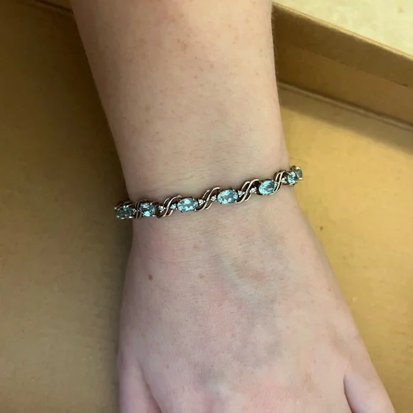Angus Coote Jewelry Silver Aquamarine Blue Bracelet Poshmark